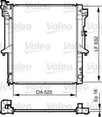 735441 Chladič, chlazení motoru VALEO