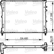 735498 Chladič, chlazení motoru VALEO