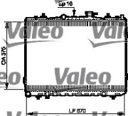 735523 Chladič, chlazení motoru VALEO