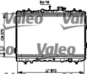 735525 VALEO chladič motora 735525 VALEO