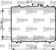 735535 Chladič, chlazení motoru VALEO