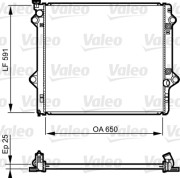 735568 VALEO chladič motora 735568 VALEO