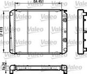 810971 VALEO chladič motora 810971 VALEO