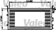 814338 Kondenzátor, klimatizace VALEO