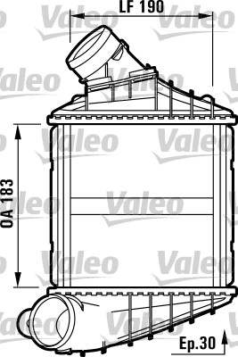 817459 VALEO chladič plniaceho vzduchu 817459 VALEO