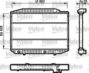 819378 VALEO chladič motora 819378 VALEO