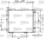 819383 VALEO chladič motora 819383 VALEO