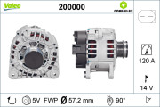 200000 Alternátor VALEO CORE-FLEX VALEO