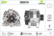 200019 Alternátor VALEO CORE-FLEX VALEO