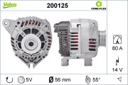 200125 Alternátor VALEO CORE-FLEX VALEO