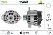 200189 Alternátor VALEO CORE-FLEX VALEO