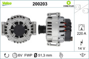 200203 Alternátor VALEO CORE-FLEX VALEO