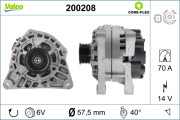 200208 Alternátor VALEO CORE-FLEX VALEO