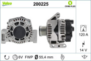 200225 Alternátor VALEO CORE-FLEX VALEO