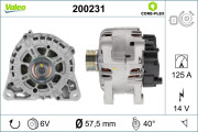 200231 Alternátor VALEO CORE-FLEX VALEO