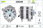 436248 Alternátor VALEO RE-GEN REMANUFACTURED VALEO