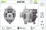 436738 generátor VALEO RE-GEN REMANUFACTURED VALEO