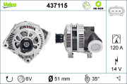 437115 Alternátor VALEO RE-GEN REMANUFACTURED VALEO