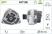 437126 Alternátor VALEO RE-GEN REMANUFACTURED VALEO