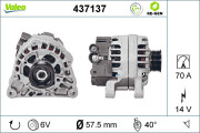 437137 Alternátor VALEO RE-GEN REMANUFACTURED VALEO