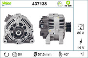 437138 Alternátor VALEO RE-GEN REMANUFACTURED VALEO