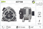 437194 Alternátor VALEO RE-GEN REMANUFACTURED VALEO