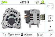 437317 Alternátor VALEO RE-GEN REMANUFACTURED VALEO