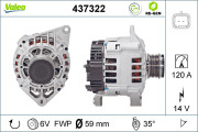 437322 Alternátor VALEO RE-GEN REMANUFACTURED VALEO