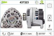 437323 Alternátor VALEO RE-GEN REMANUFACTURED VALEO