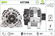 437356 generátor VALEO RE-GEN REMANUFACTURED VALEO