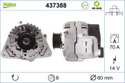 437388 generátor VALEO RE-GEN REMANUFACTURED VALEO