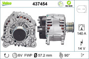 437454 Alternátor VALEO RE-GEN REMANUFACTURED VALEO