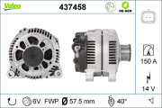 437458 Alternátor VALEO RE-GEN REMANUFACTURED VALEO