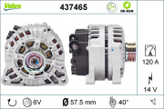 437465 Alternátor VALEO RE-GEN REMANUFACTURED VALEO