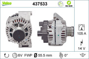 437533 Alternátor VALEO RE-GEN REMANUFACTURED VALEO