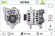 437543 Alternátor VALEO RE-GEN REMANUFACTURED VALEO