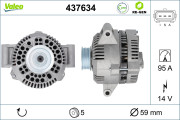 437634 Alternátor VALEO RE-GEN REMANUFACTURED VALEO