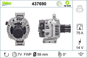 437690 Alternátor VALEO RE-GEN REMANUFACTURED VALEO