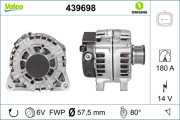 439698 Alternátor VALEO ORIGINS NEW VALEO