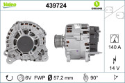 439724 Alternátor VALEO ORIGINS NEW VALEO