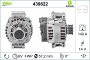 439822 Alternátor VALEO ORIGINS NEW VALEO