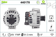 440178 Alternátor VALEO RE-GEN REMANUFACTURED VALEO