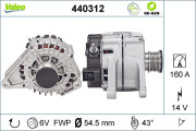 440312 generátor VALEO RE-GEN REMANUFACTURED VALEO