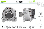 440314 Alternátor VALEO RE-GEN REMANUFACTURED VALEO