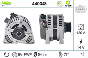 440348 Alternátor VALEO RE-GEN REMANUFACTURED VALEO