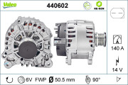 440602 Alternátor VALEO RE-GEN REMANUFACTURED VALEO