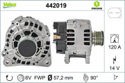 442019 Alternátor VALEO ORIGINS NEW VALEO