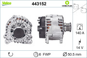 443152 Alternátor VALEO CORE-FLEX VALEO