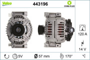 443196 Alternátor VALEO CORE-FLEX VALEO