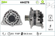 444278 Alternátor VALEO RE-GEN REMANUFACTURED VALEO